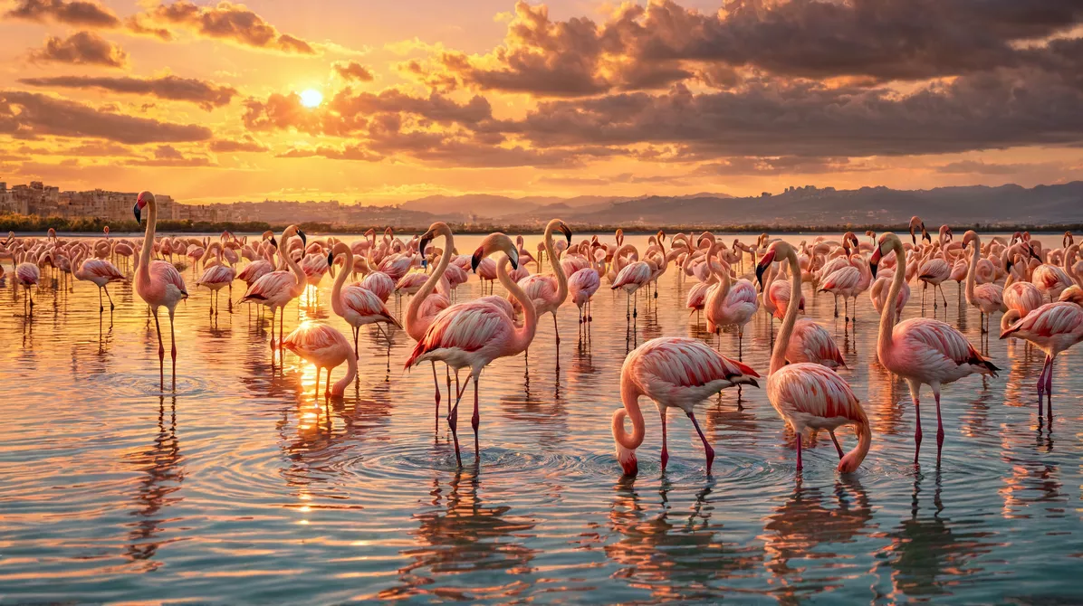 kde na sardinii můžete vidět plameňáky