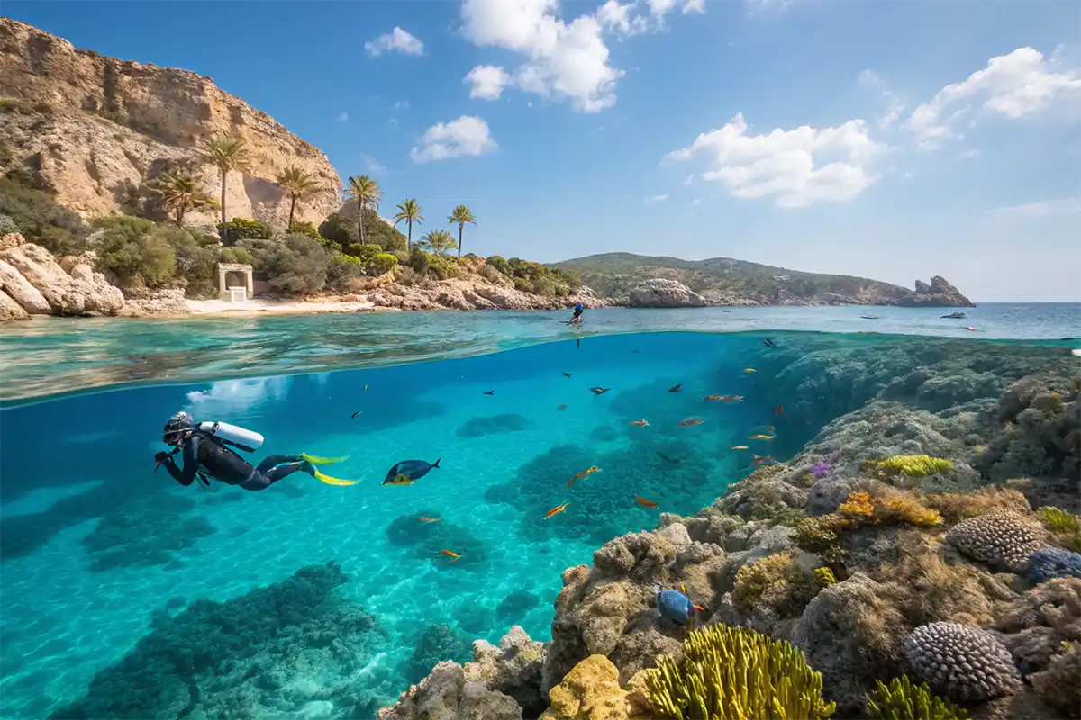 kde na sardinii je nejlepší místo pro šnorchlování a potápění